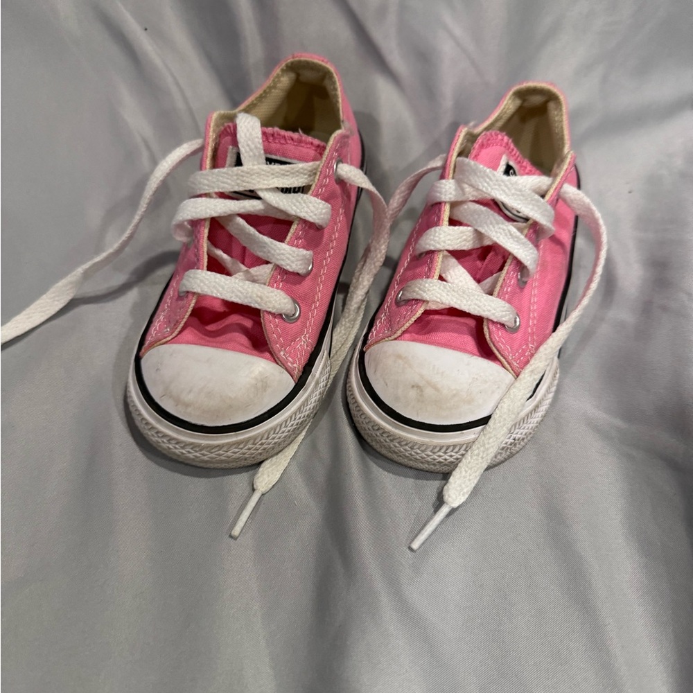 Pink And White Converse
